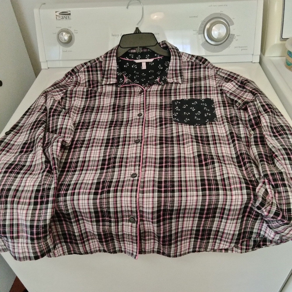 Victoria's Secret Pajama Set Plaids & Bows Sz. XL - Picture 12 of 16